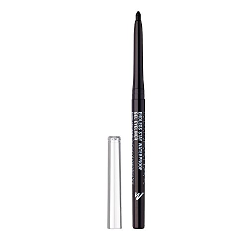 Manhattan Endless Stay Waterproof Gel Eyeliner – Schwarzer Gel Eyeliner mit herausdrehbarer Mine ohne Anspitzen – Farbe Blackest Black 006 – 2,6g , (1er Pack) von Manhattan