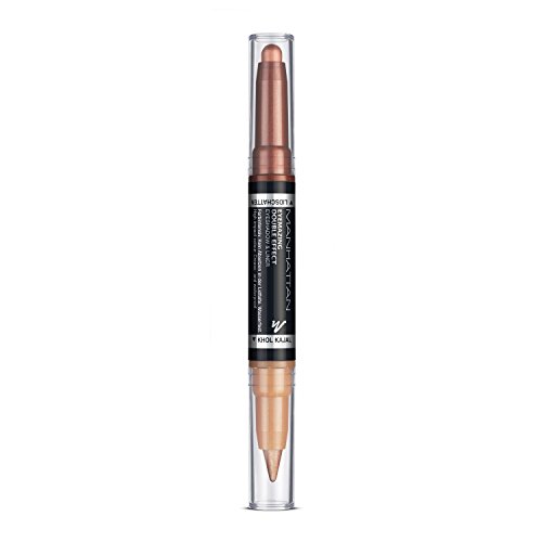 Manhattan Eyemazing Double Effect Eyeshadow & Liner – Brauner 2-in-1 Lidschatten & Eyeliner Stift zum Drehen – Farbe 003 Bohemian Bronze – 1 x 1.6g von Manhattan