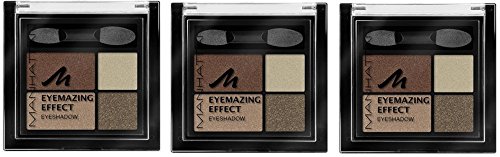 Manhattan Eyemazing Effect Eyeshadow – Schmink-Palette aus vier schimmernden Lidschatten-Farben für Smokey Eyes – Farbe Brownie Break 95R – 3 x 5g Manhattan Eyemazing Effect Eyeshadow – Schmink-Palette aus vier schimmernden Lidschatten-Farben für Smokey Eyes – Farbe Brownie Break 95R – 3 x 5g von Manhattan