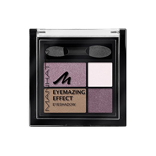 Manhattan Eyemazing Effect Eyeshadow – Schmink-Palette aus vier schimmernden Lidschatten-Farben für Smokey Eyes – Farbe Fancy Nudes 60M – 1 x 5g von Manhattan