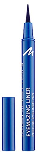 Manhattan Eyemazing Liner, Blauer Filz-Eyeliner für Idealenes Auftragen, Farbe Blueless 77L, 1 x 1,2ml von Manhattan