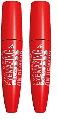 Manhattan Eyemazing Volume on Demand Mascara Fb. 1010N (Packung mit 2) von Manhattan