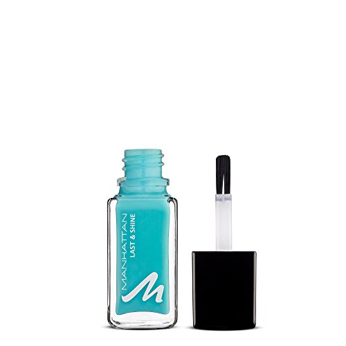Manhattan Last & Shine Nagellack – Türkiser, glänzender Nail Polish für 10 Tage perfekten Halt – Farbe Roll In The Grass 805 – 1 x 10ml Manhattan Last & Shine Nagellack – Türkiser, glänzender Nail Polish für 10 Tage perfekten Halt – Farbe Roll In The Grass 805 – 1 x 10ml von Manhattan