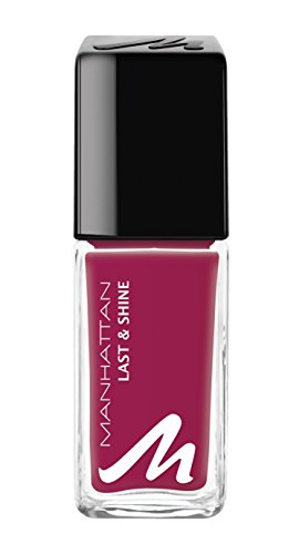 Manhattan Last & Shine Nagellack – Sinnlich roter, Nail Polish für 10 Tage perfekten Halt – Farbe Red Addiction 640 – 1 x 10ml von Manhattan