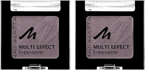 Manhattan Multi Effect Eyeshadow – Brauner, schimmernder Lidschatten in handlicher Dose, farbintensiv und langanhaltend – Farbe Choc Choc Kiss 96Q – 1 x 2g (Packung mit 2) von Manhattan