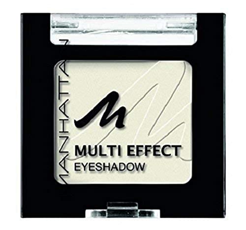 Manhattan Multi Effect Eyeshadow – Weißer, matter Lidschatten in handlicher Dose, farbintensiv und langanhaltend – Farbe Ice Eyes Baby 101C – 1 x 2g von Manhattan