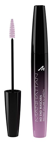 Manhattan No End Mascara Instant Volume & Length, Wimperntusche für endlos lange Wimpern mit ultimativem Volumen, Farbe Black 1010N, 1 x 8ml von Manhattan