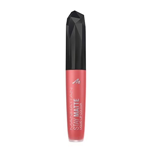 Manhattan Stay Matte Liquid Lip Colour 350 Coral Sass, 5.5 ml von Manhattan