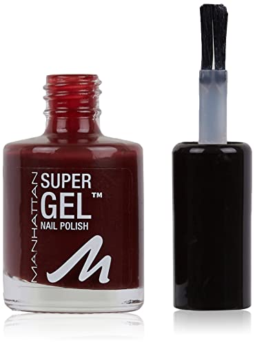 Manhattan Super Gel Nagellack – Gel Maniküre Effekt ganz ohne UV Licht – Nail Polish mit bis zu 14 Tagen Halt – Farbe Moody Mahagony 690 – 1 x 12ml von Manhattan