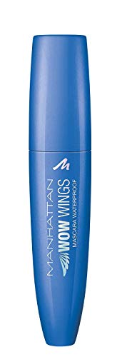 Manhattan WOW Wings Waterproof Mascara, wasserfeste Wimperntusche für definierte Wimpern und mehr Volumen (schwarz), 1er Pack (1 x 12 ml) von Manhattan
