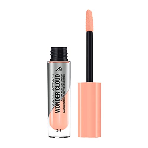 Manhattan Wonder'Cloud Eyeshadow, Farbe 005 Chilled Peach, flüssiger Lidschatten, langanhaltend und wasserfest, 18 g Manhattan Wonder'Cloud Eyeshadow, Farbe 005 Chilled Peach, flüssiger Lidschatten, langanhaltend und wasserfest, 18 g von Manhattan