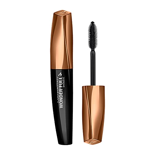 Manhattan Wonder’Full Mascara, Fb. 001 Extreme Black, Tiefschwarze Wimperntusche für ausdrucksstarkes Volumen, 11 ml von Manhattan