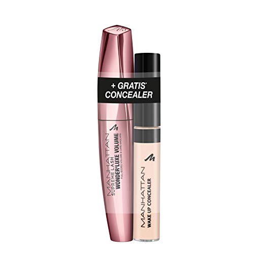 Manhattan Wonder`Luxe Mascara + Wake Up Concealer 01 Naturelle, 20 ml Manhattan Wonder`Luxe Mascara + Wake Up Concealer 01 Naturelle, 20 ml von Manhattan