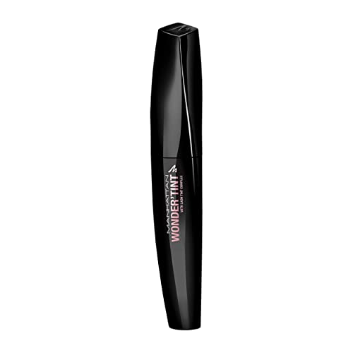 Manhattan Wonder'Tint Mascara, Fb. 001 Black, Wimperntusche mit Tönungseffekt, für sensible Augen geeignet, 11 ml von Manhattan