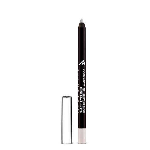 Manhattan X-Act Eyeliner Pen – Weißer Eyelinerstift für den perfekten Lidstrich – Waterproof – Farbe Black To White 11N – 1 x 1g (Packung mit 2) von Manhattan