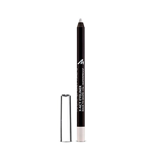 Manhattan X-Act Eyeliner Pen – Weißer Eyelinerstift für den perfekten Lidstrich – Waterproof – Farbe Black To White 11N – 1 x 1g von Manhattan