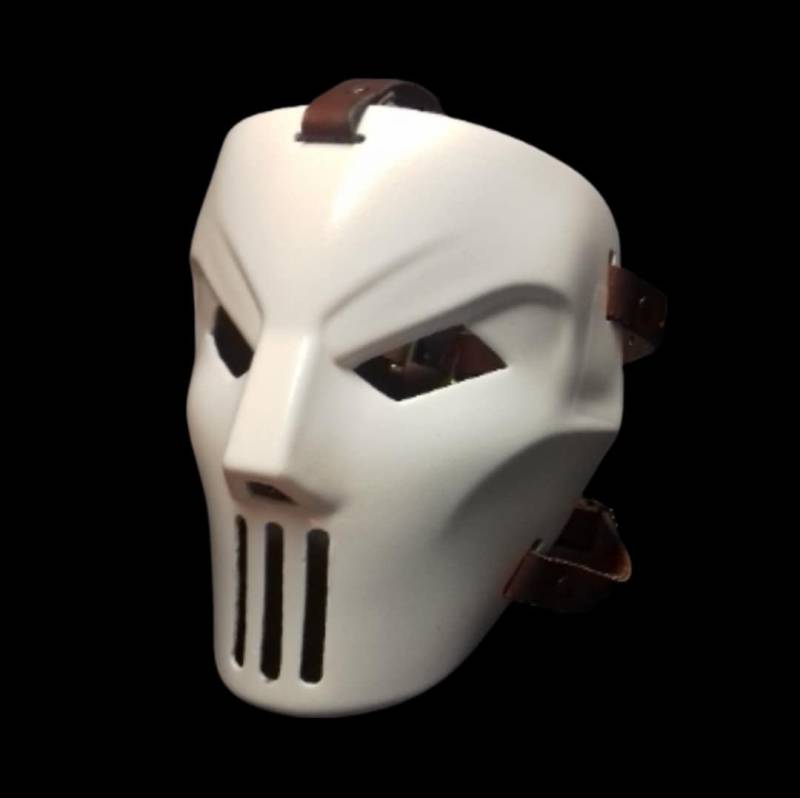Cj Style Clean Version Hockeymaske - Hellbraune Lederband Edition Hochschlagfeste Kunststoffmaske | V1 Cj Style Clean Version Hockeymaske - Hellbraune Lederband Edition Hochschlagfeste Kunststoffmaske | V1 von ManiacMasks