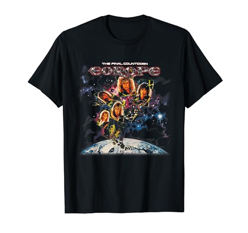 Manic Merch LLC Herren Europa Der letzte Countdown T-Shirt Schwarz Klassisch Crew Neck Kurzarm S EU 41/42 von Manic Merch LLC