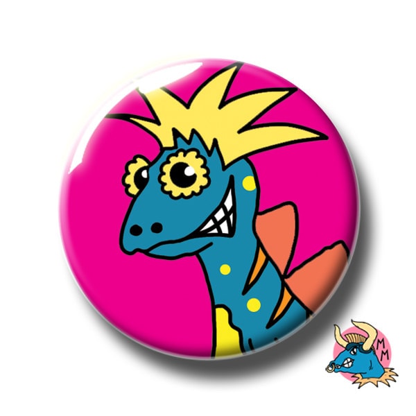 Dinosaurier-Abzeichen. Anstecker. Buttons. Kinder Geschenk. Childrens Stifte. Knöpfe. Button von ManicMinotaur