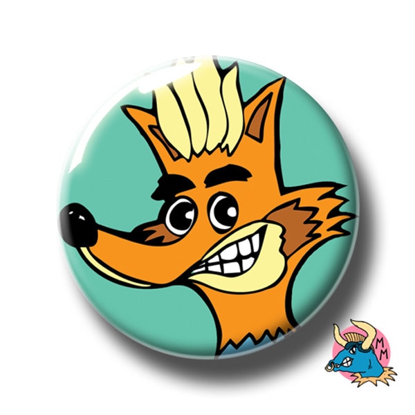 Fox Abzeichen. Fuchs-Pin. Fox-Taste. Button Button. Stift. Metallstift Anstecker. Buttons. Knopf. Knöpfe. Stifte. Fuchs-Anstecker von ManicMinotaur