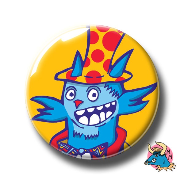 Katze Im Hut-Abzeichen. Katze-Button. Katze-Pin. Metallstift Abzeichen. Anstecker. Buttons. Stifte. Katzen. Button Button. Zum Anstecken von ManicMinotaur