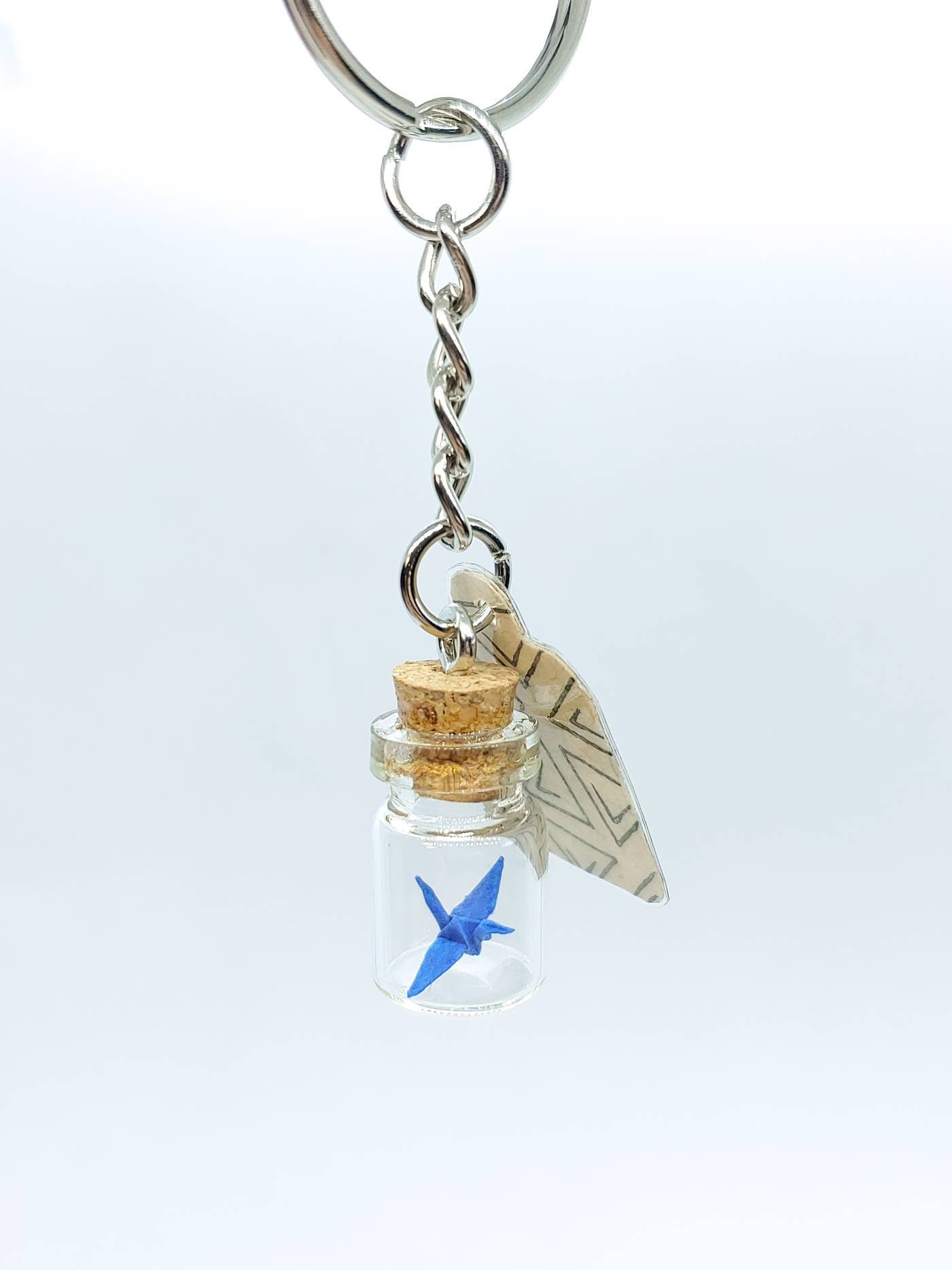 Origami Kranich Im Glas Keychain Origami Kranich Im Glas Keychain von Manicdoodler