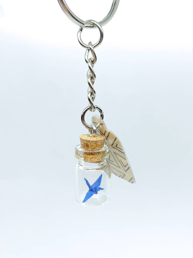 Origami Kranich Im Glas Keychain Origami Kranich Im Glas Keychain von Manicdoodler