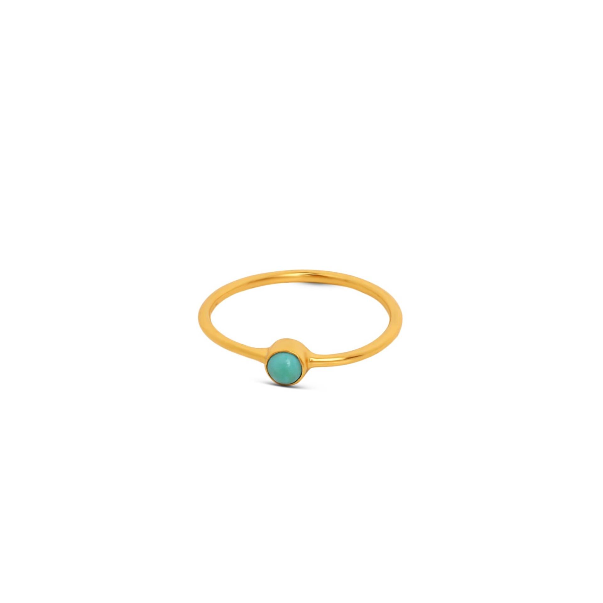 Zierlicher 14K Goldring Mit Türkis | Größe 8Us Zierlicher 14K Goldring Mit Türkis | Größe 8Us von ManikarnikaDesign