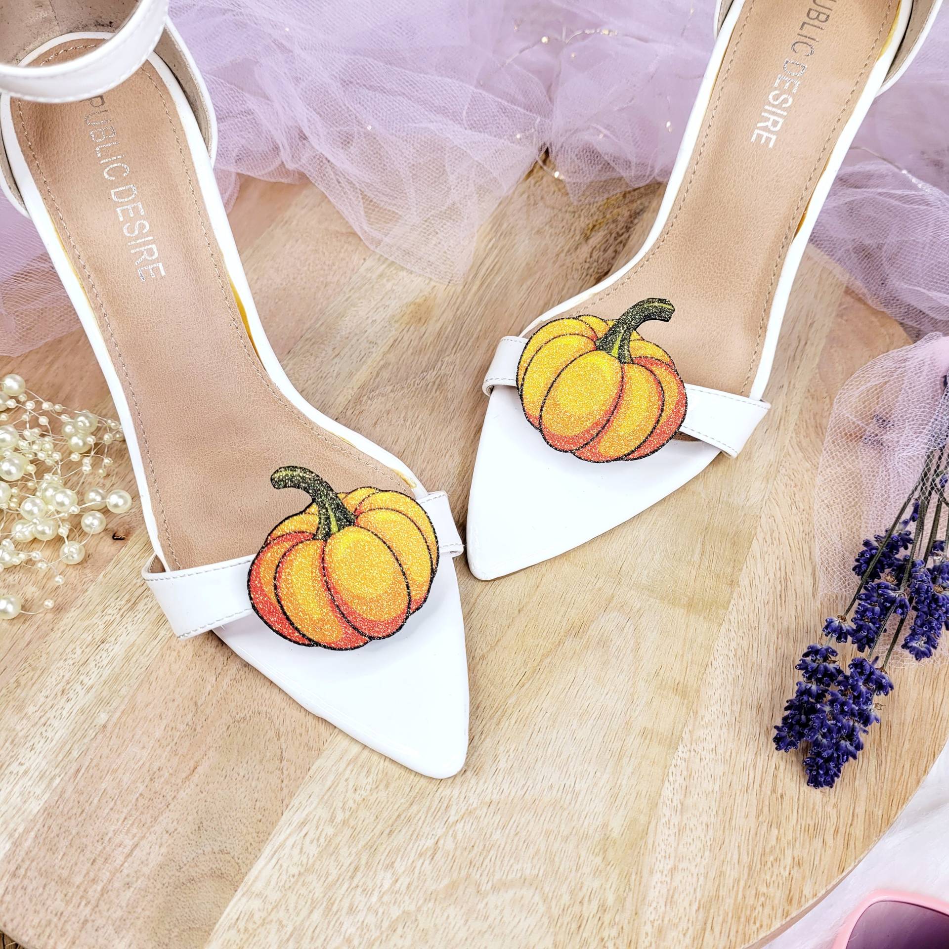 Kürbis Schuhclips, Glitzer Schuhzubehör, Clips Für Rollschuhe, Damen Halloween Kürbis Schuhclips, Glitzer Schuhzubehör, Clips Für Rollschuhe, Damen Halloween von ManiliaMoD