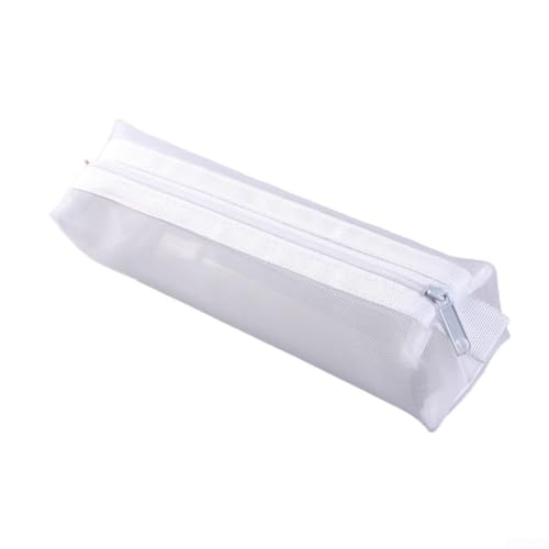 Nylon-Netz-Organizer-Tasche, leichtes Design für bequemes Tragen von Schreibwaren, weiß von Manillefu