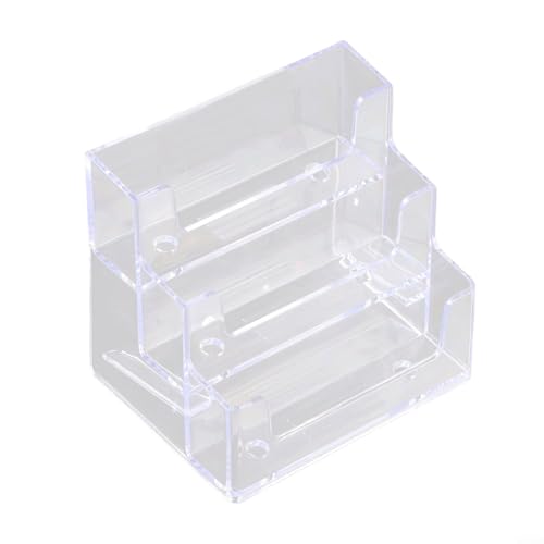 Transparentes Visitenkartenetui mit mehreren Fächern, stromlinienförmiges Design für einfache Verwendung bei Veranstaltungen (dreifaches Gitter) von Manillefu