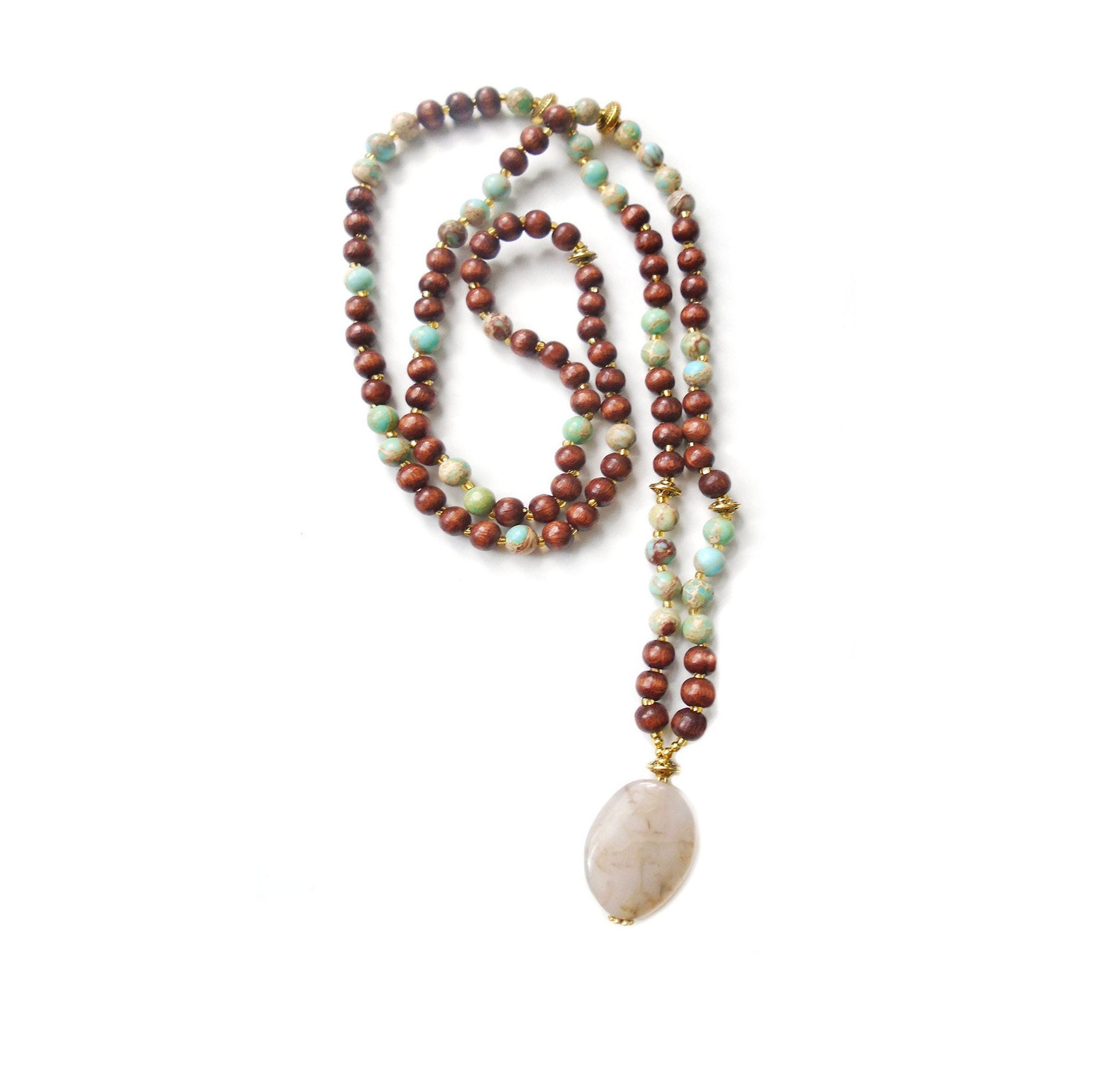 108 Mala Yoga Meditation Mantra Perlen 6mm Edelsteine Holzperlen 108 Mala Yoga Meditation Mantra Perlen 6mm Edelsteine Holzperlen von ManipuraCanada