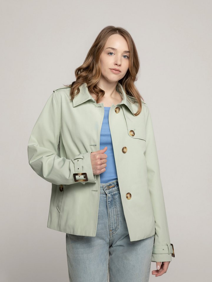 Manisa Kurzjacke Trenchjacke mit Koller von Manisa