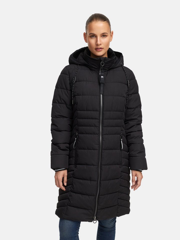 Manisa Steppmantel mit Stehkragen und Reißverschluss von Manisa