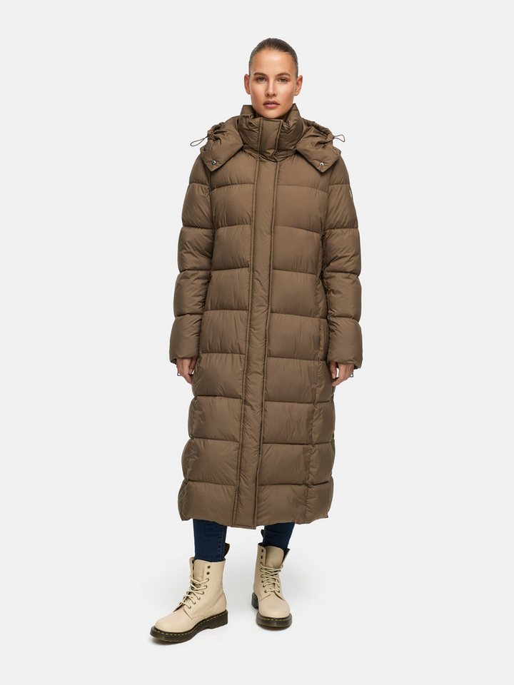 Manisa Steppmantel mit Stehkragen und abnehmbarer Kapuze von Manisa