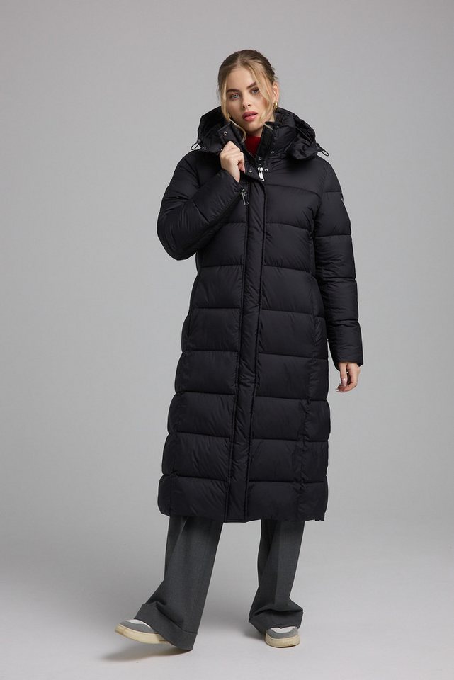 Manisa Steppmantel mit Stehkragen und abnehmbarer Kapuze von Manisa