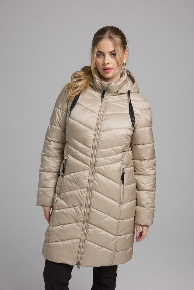 Manisa Steppmantel mit abnehmbarer Kapuze von Manisa