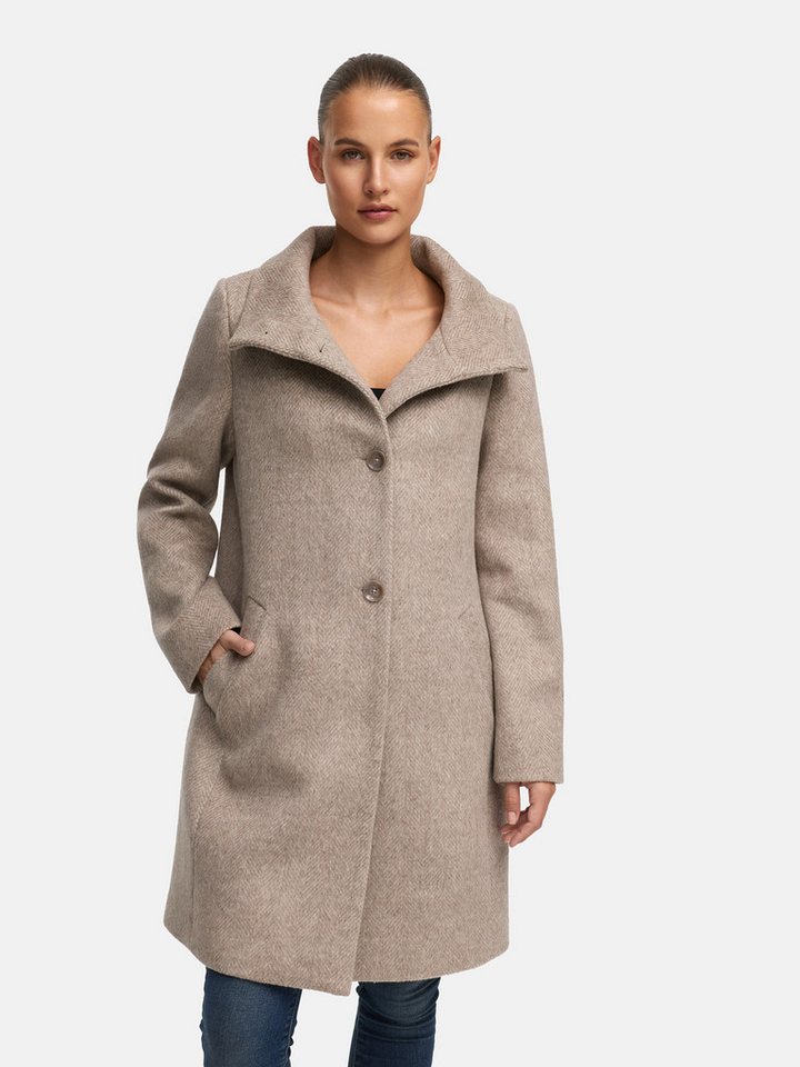 Manisa Wollmantel mit Stehkragen von Manisa