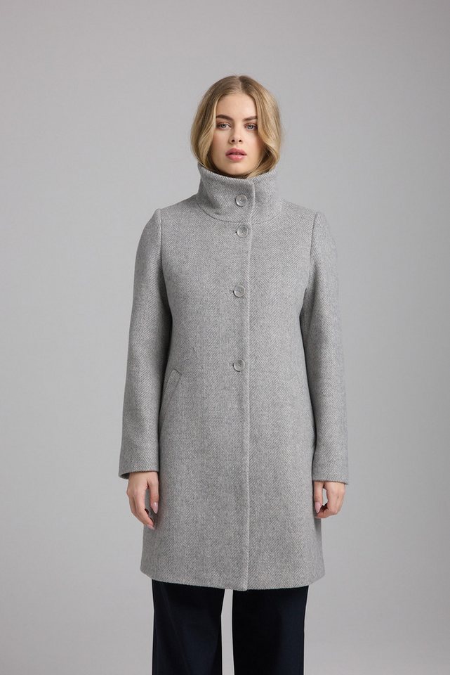 Manisa Wollmantel mit Stehkragen von Manisa