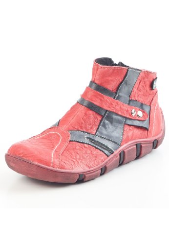 Manitu 990536, Damen Fashion Halbstiefel & Stiefeletten, Rot (rot/schwarz 4), EU 41 von Manitu