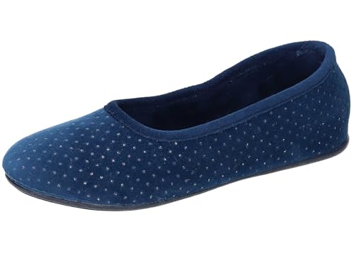 Manitu Damen 340004-05 Hausschuh, blau, 40 EU von Manitu