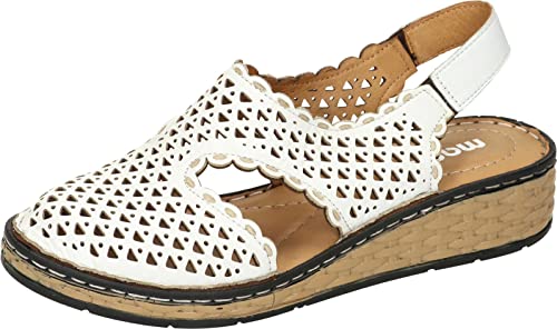Manitu Damen 820010-03 Slipper, weiß, 39 EU von Manitu