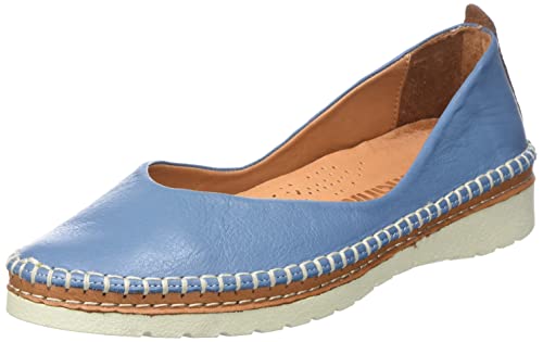 Manitu Damen 840079-05 Slipper, blau, 38 EU von Manitu