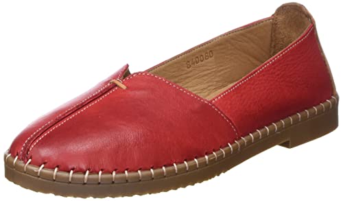 Manitu Damen 840080-04 Slipper, rot, 40 EU von Manitu