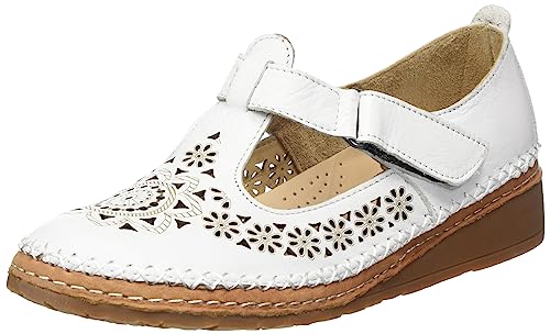 Manitu Damen 840095-03 Slipper, weiß, 37 EU von Manitu