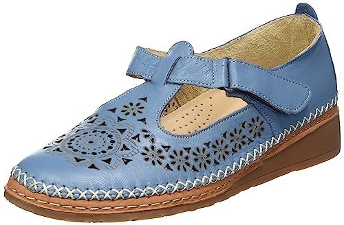 Manitu Damen 840095-05 Slipper, blau, 41 EU von Manitu