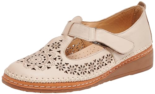 Manitu Damen 840095-08 Slipper, beige, 34 EU von Manitu