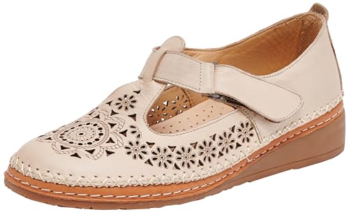 Manitu Damen 840095-08 Slipper, beige, 39 EU von Manitu