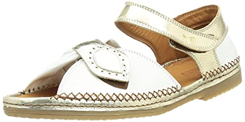 Manitu Damen 910009-03 Sandale, Weiß, 39 EU von Manitu