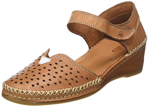 Manitu Damen 910156-21 Sandale, mittelbraun, 40 EU von Manitu